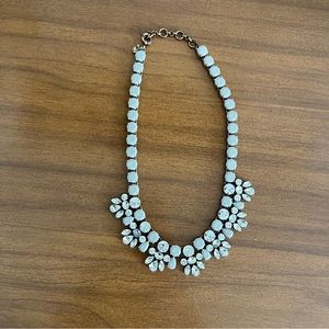 J. Crew gray and crystal necklace